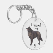 Rettung Belgiens Sheepdog Schlüsselanhänger (Vorderseite links)