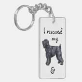 Rettung Black Russian Terrier Schlüsselanhänger (Vorderseite links)