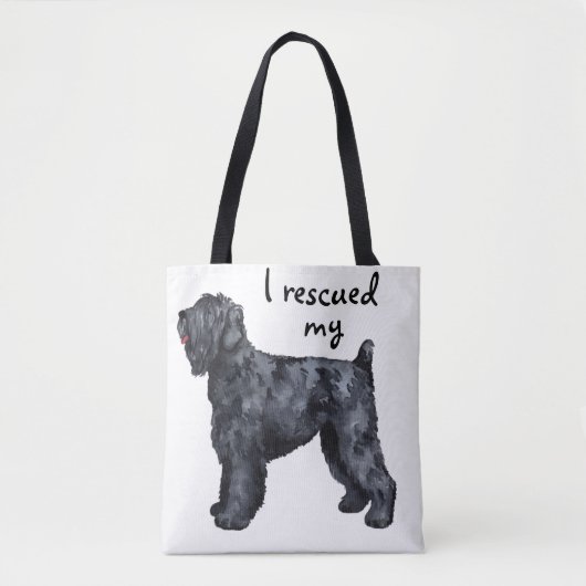 Rettung Black Russian Terrier Tasche (Vorderseite)