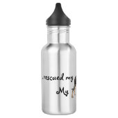 Rettung Black und Tan Coonhound Edelstahlflasche (Links)