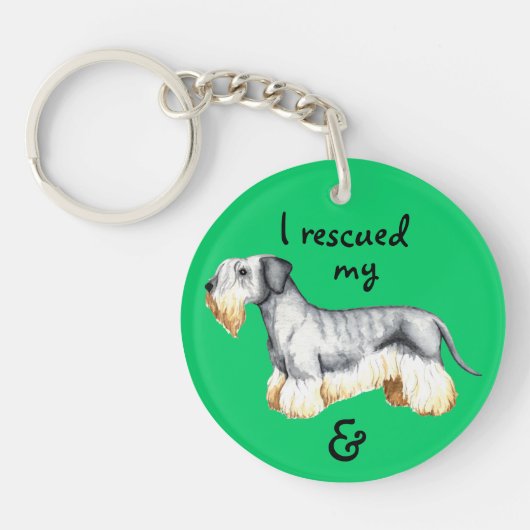 Rettung Cesky Terrier Schlüsselanhänger (Vorderseite)