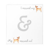 Rettung Chihuahua Notizblock (Vorderseite)