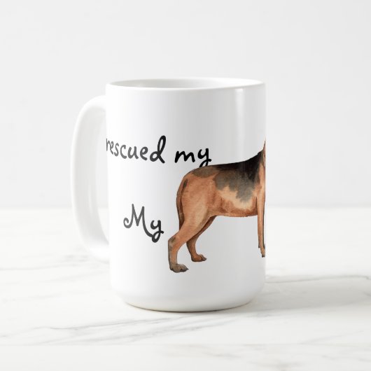 Rettung der Bloodhound-Tasse Kaffeetasse (Vorderseite Links)