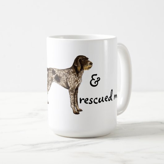 Rettung der deutschen Drahthaar Pointer Coffee Tas Kaffeetasse (VorderseiteRechts)