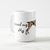 Rettung der deutschen Drahthaar Pointer Coffee Tas Kaffeetasse (Vorderseite Links)