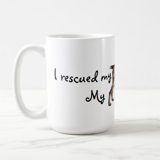 Rettung der deutschen Drahthaar Pointer Coffee Tas Kaffeetasse (Links)