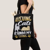Rettung der Katze Tasche (Von Nahem)