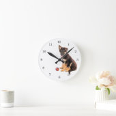 Rettung der Puppy Round Clock Runde Wanduhr (Zuhause)