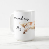 Rettung des englischen Setters Kaffeetasse (Vorderseite Links)