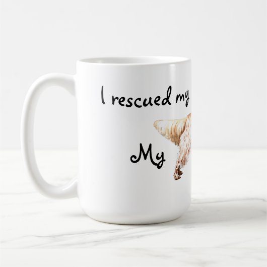 Rettung des englischen Setters Kaffeetasse (Links)