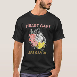 Rettung des Herzens und der Blume im Bereich der H T-Shirt