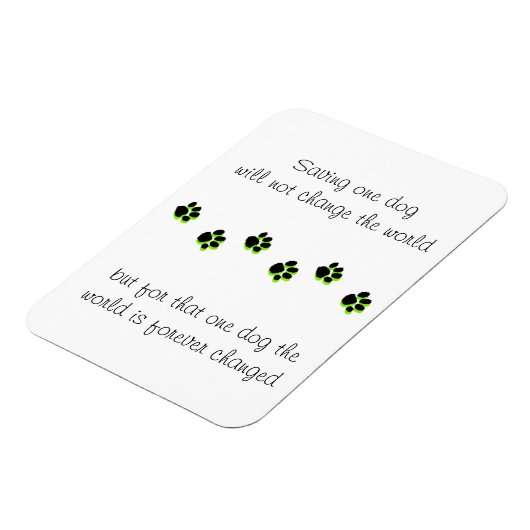 Rettung des Hundes Magnet, Rett eines Lebens Magnet (Linke Seite)