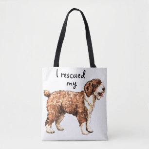 Rettung des spanischen Wasserhundes Tasche