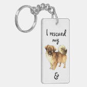 Rettung des tibetischen Spaniers Schlüsselanhänger (Vorderseite links)