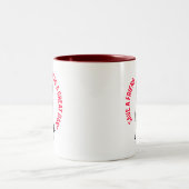Rettung eines großen Todes Zweifarbige Tasse (Mittel)
