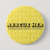 Rettung: Ende des Menschenhandels mit Gelb Button (Vorderseite)