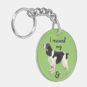 Rettung English Springer Spaniel Schlüsselanhänger (Vorderseite links)