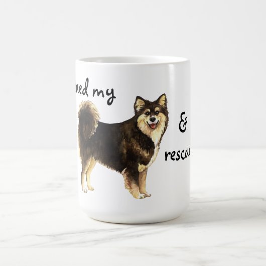 Rettung finnischen Lapphund Kaffeetasse (Mittel)