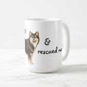 Rettung finnischen Lapphund Kaffeetasse (VorderseiteRechts)