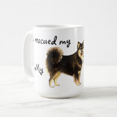 Rettung finnischen Lapphund Kaffeetasse (Vorderseite Links)