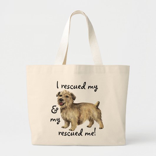 Rettung Glen von Imaal Terrier Large Tote Bag Jumbo Stoffbeutel (Vorne)