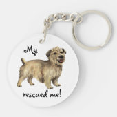 Rettung Glen von Imaal Terrier Schlüsselanhänger (Rückseite)