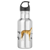 Rettung Greyhound Edelstahlflasche (Vorderseite)