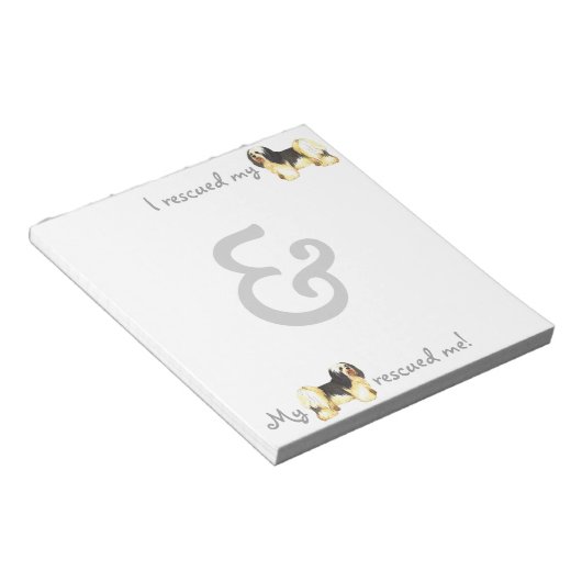 Rettung Havanese Notepad Notizblock (angewinkelt)