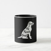 Rettung Hund Favoritenzucht Silhouette Tasse (Zentrum)