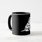Rettung Hund Favoritenzucht Silhouette Tasse (Vorderseite Links)