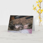 Rettung Hunde Standard, 5" x 7" geklappte Grußkart Karte (Gelbe Blume)