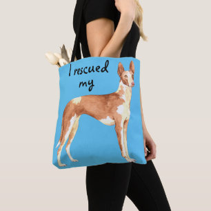 Rettung Ibizan Hound Tote Tag Tasche