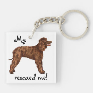 Rettung Irish Water Spaniel Schlüsselanhänger