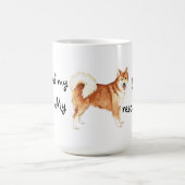 Rettung Isländisch Sheepdog Kaffeetasse (Mittel)