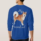 Rettung Isländisch Sheepdog Sweatshirt (Rückseite)