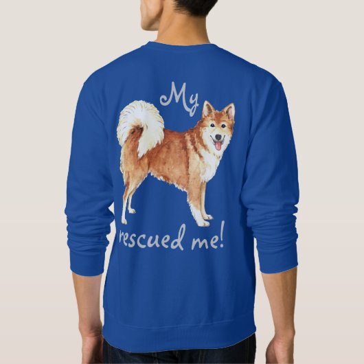 Rettung Isländisch Sheepdog Sweatshirt (Rückseite)