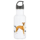Rettung Italienischer Windhund Trinkflasche (Vorderseite)