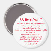 Rettung John 3:16 Magnet (Vorderseite/Rückseite)