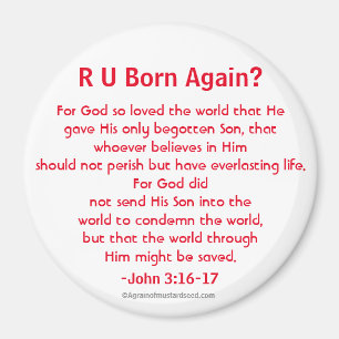 Rettung John 3:16 Magnet