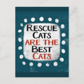 Rettung Katzen sind die besten Katzen Postkarte (Vorderseite)