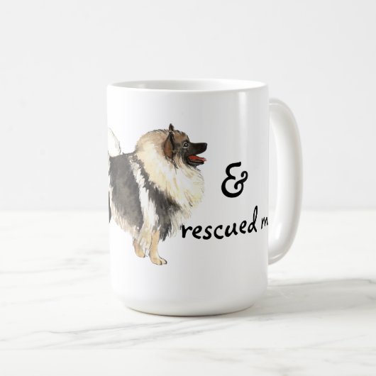 Rettung Keeshond Kaffeetasse (VorderseiteRechts)