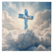 Rettung, Kreuz in den Wolken, Fliese (Vorderseite)