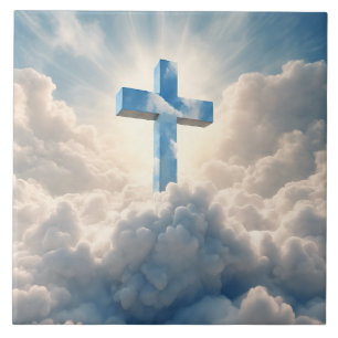 Rettung, Kreuz in den Wolken, Fliese