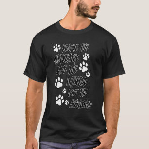Rettung Liebe retten Süße Tierrettung Hund Katze T-Shirt