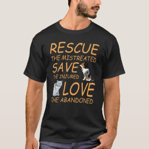 Rettung Liebe retten Süße Tierrettung Hund Katze T-Shirt