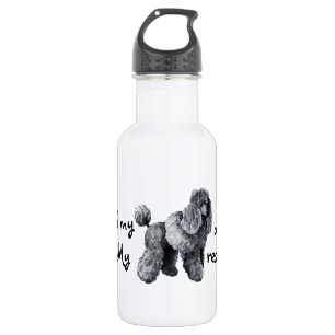 Rettung-Miniatur-Poodle Edelstahlflasche
