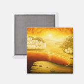 "Rettung" - Naher Osten, Orient Sonnenuntergangsma Magnet (Vorderseite/Rückseite)