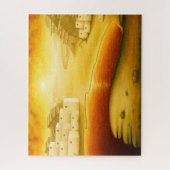 "Rettung" - Naher Osten, Orient Sonnenuntergangsma Puzzle (Vertikal)