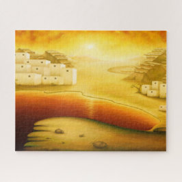 "Rettung" - Naher Osten, Orient Sonnenuntergangsma Puzzle