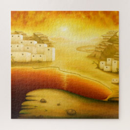 "Rettung" - Naher Osten, Orient Sonnenuntergangsma Puzzle